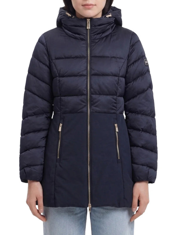 Yes Zee Giubbotto lungo Donna Mod. O003 M500 710 Blu