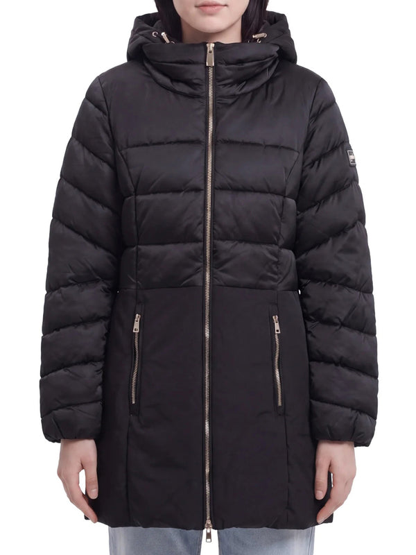 Yes Zee Giubbotto lungo Donna Mod. O003 M500 801 Nero