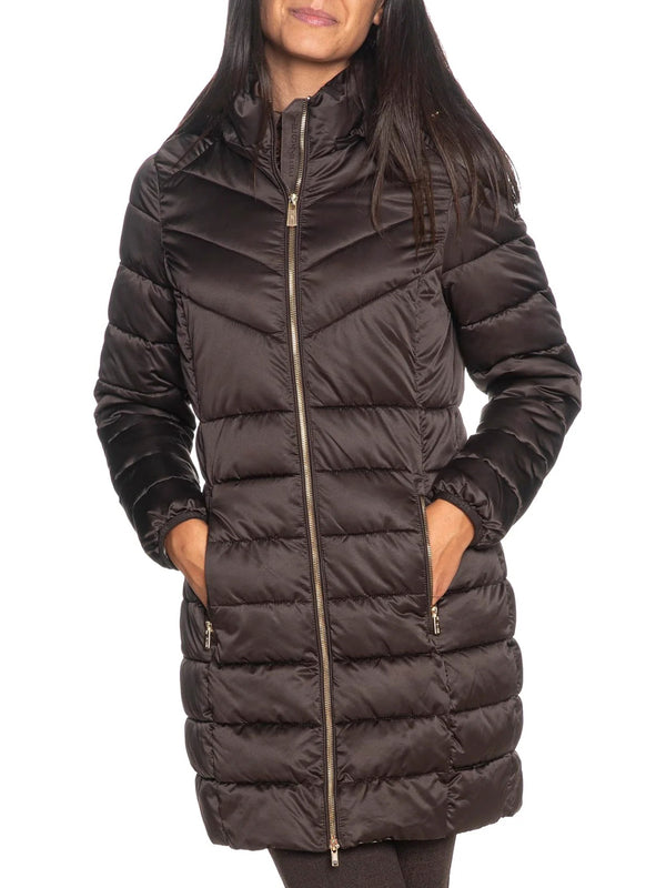 Yes Zee Giubbotto lungo Donna Mod. O017 M500 232 Moro