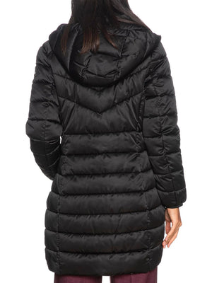 Yes Zee Giubbotto lungo Donna Mod. O017 M500 801 Nero