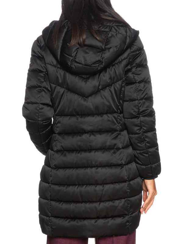 Yes Zee Giubbotto lungo Donna Mod. O017 M500 801 Nero