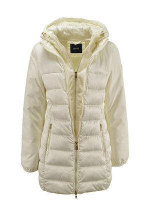 Yes Zee Giubbotto lungo Donna Mod. O045 M500 157 Panna