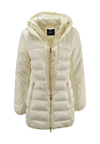 Yes Zee Giubbotto lungo Donna Mod. O045 M500 157 Panna