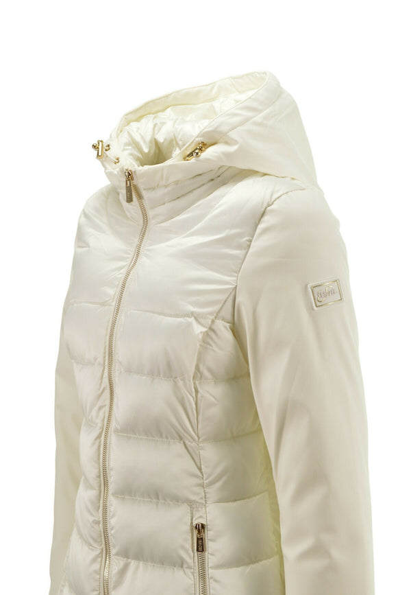 Yes Zee Giubbotto lungo Donna Mod. O045 M500 157 Panna