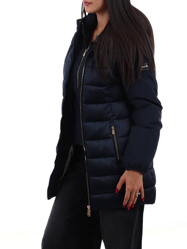 Yes Zee Giubbotto lungo Donna Mod. O045 M500 710 Blu