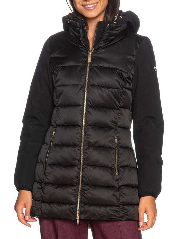 Yes Zee Giubbotto lungo Donna Mod. O045 M500 801 Nero