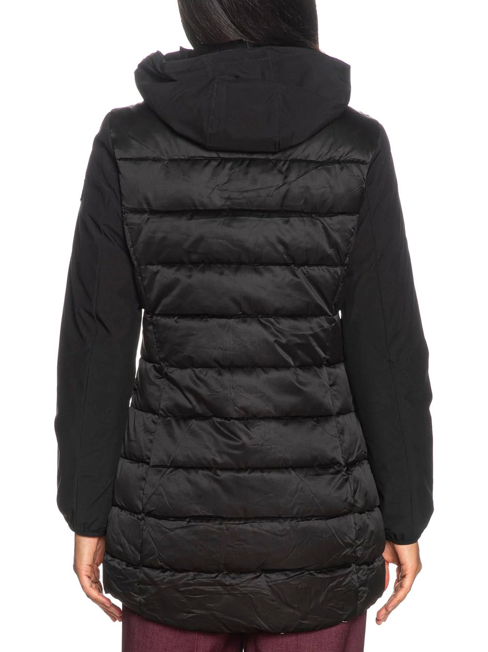 Yes Zee Giubbotto lungo Donna Mod. O045 M500 801 Nero