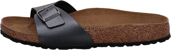 1021532MADRIDMETALLIC BLACK Ciabbatta Birkenstock