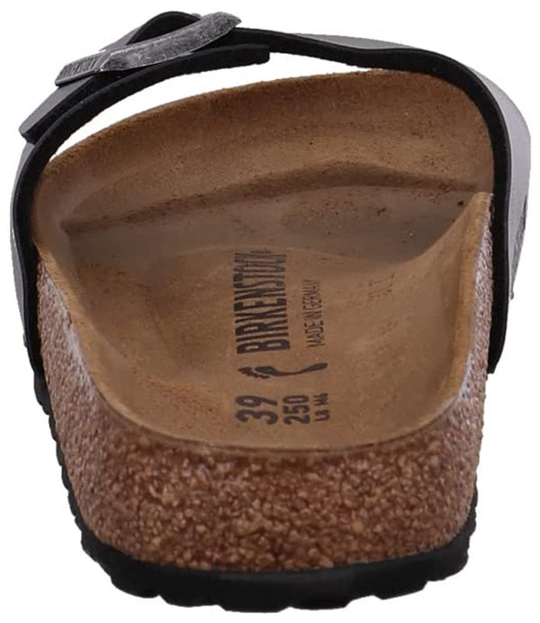 1021532MADRIDMETALLIC BLACK Ciabbatta Birkenstock