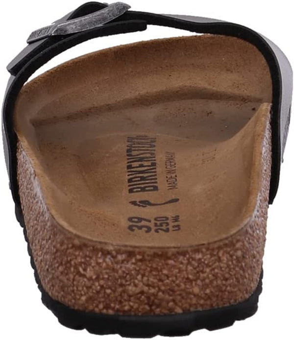 1021532MADRIDMETALLIC BLACK Ciabbatta Birkenstock